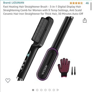 Fast Heating Hair Straightener Brush new